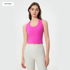 H-shaped Beauty Back Yoga Clothes Outer Wear Casual Short Fitness Sports Vest - Sonic Powder-8 - View 1