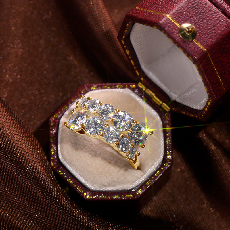 European And American Personalized Moissanite Ring