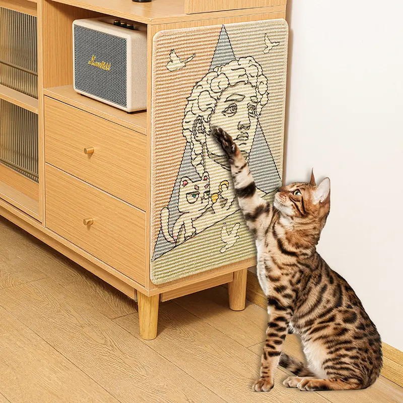 Printed Sisal Cat Scratching Pad No Dandruff