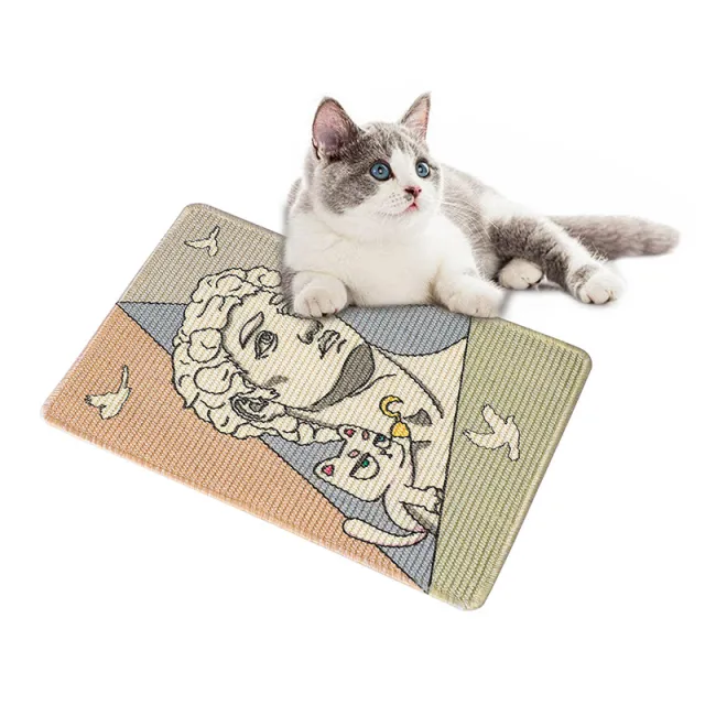Printed Sisal Cat Scratching Pad No Dandruff Can Be Pasted Figure 2 - Shop at LoveMi