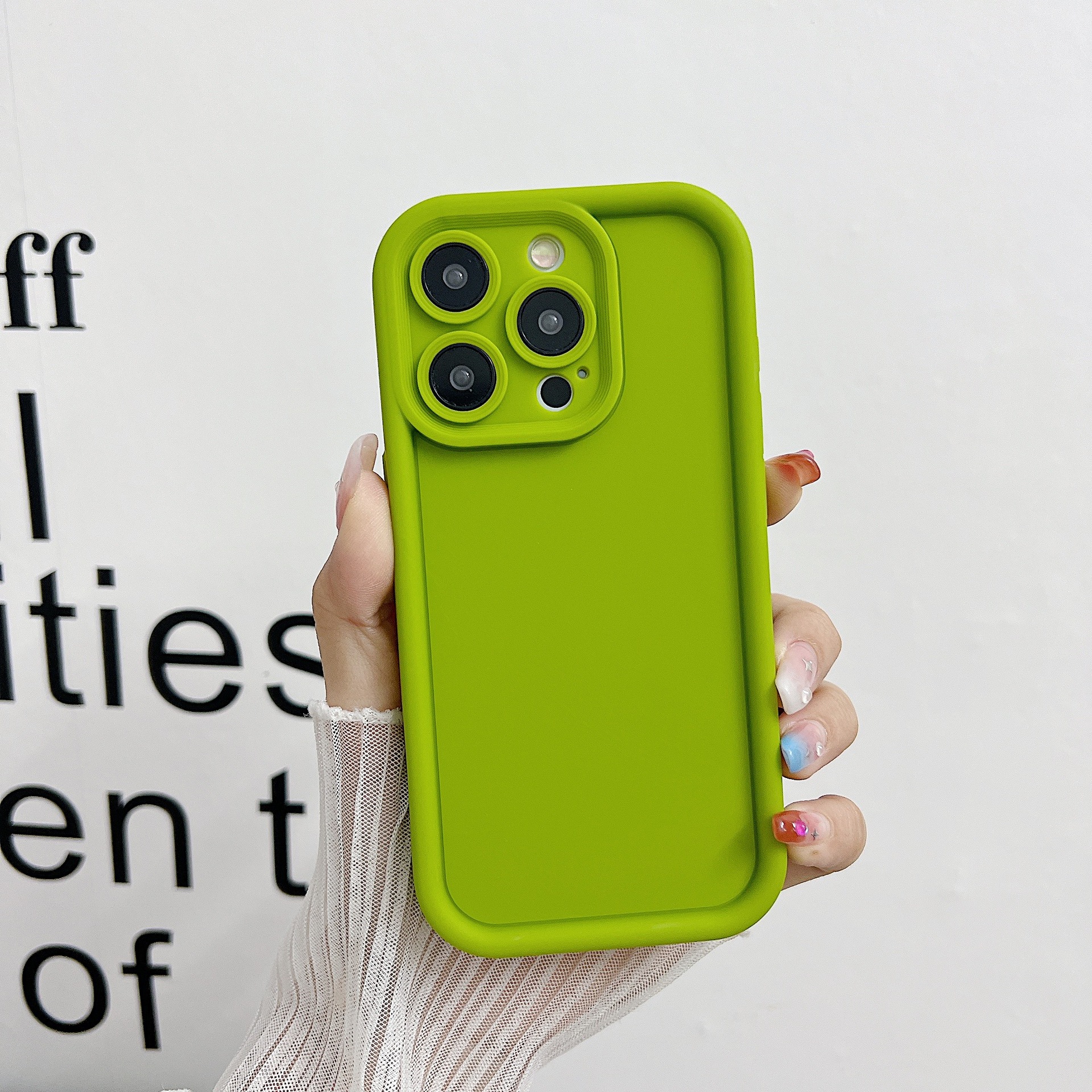 Solid Color Minimalist Silicone Soft Shell Phone Case - Image 6