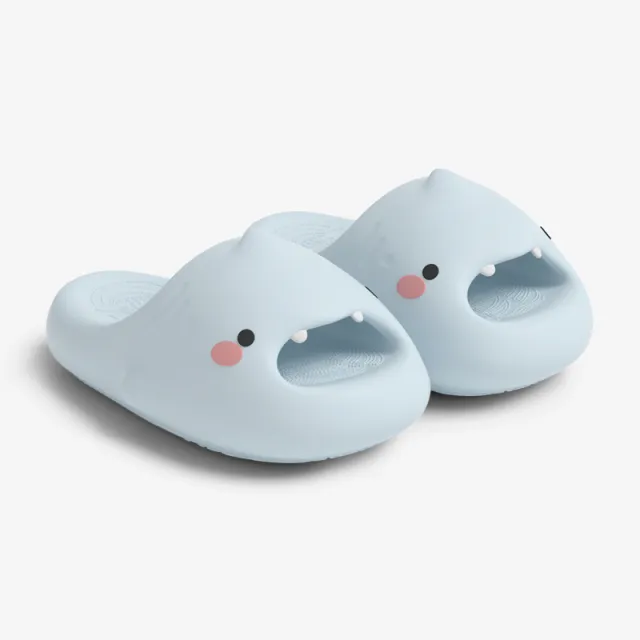 Women's Home Cartoon Shark Slippers Blue - Shop at LoveMi
