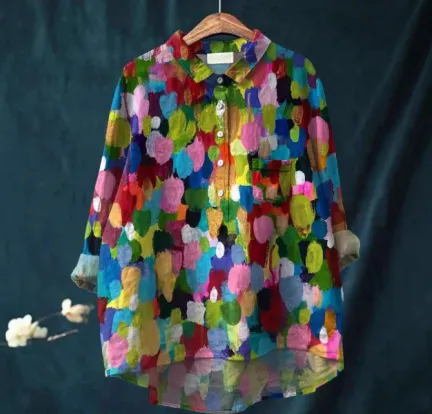 Casual Long Sleeve Shirt Animal Print Hawaiian Long Sleeve Acs46 - Shop at LoveMi