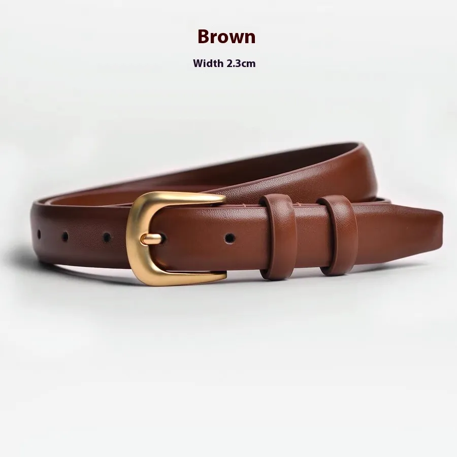 Belt Women's Fashion All-matching - Brown