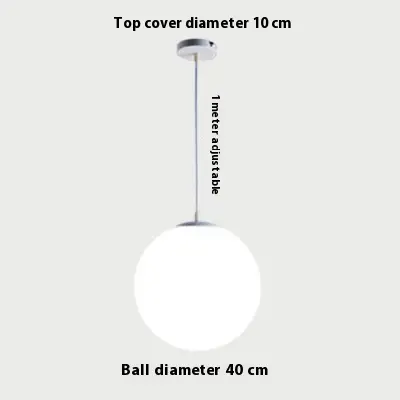 Bedside Round Spherical Pendant Lamp