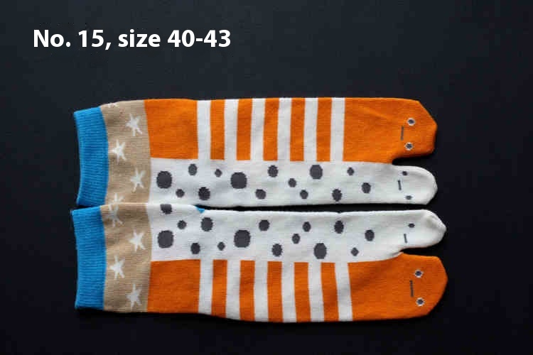 Men's And Women's Cotton Two-finger Socks