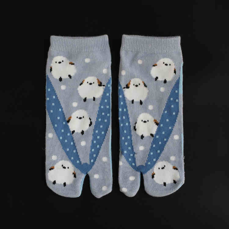 Men's And Women's Cotton Two-finger Socks