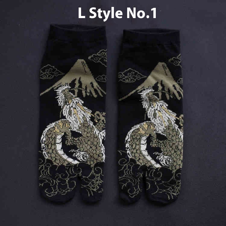 Men's And Women's Cotton Two-finger Socks
