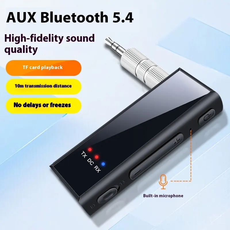 35mm Bluetooth Adapter Car 54 Two-in-one Audio Receiver