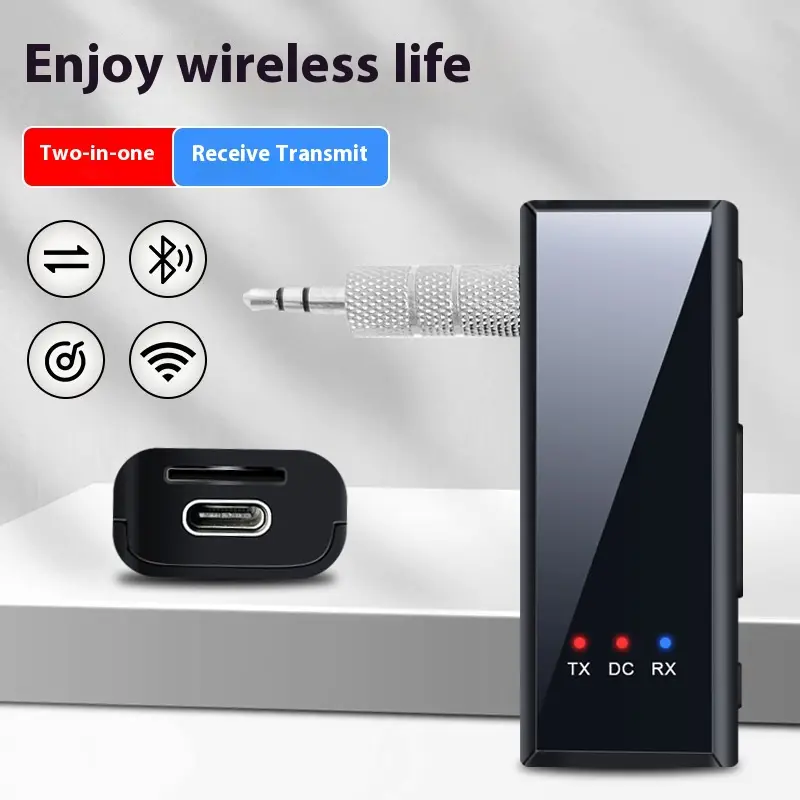35mm Bluetooth Adapter Car Bluetooth 54 Two-in-one Audio Receiver And Transmitter