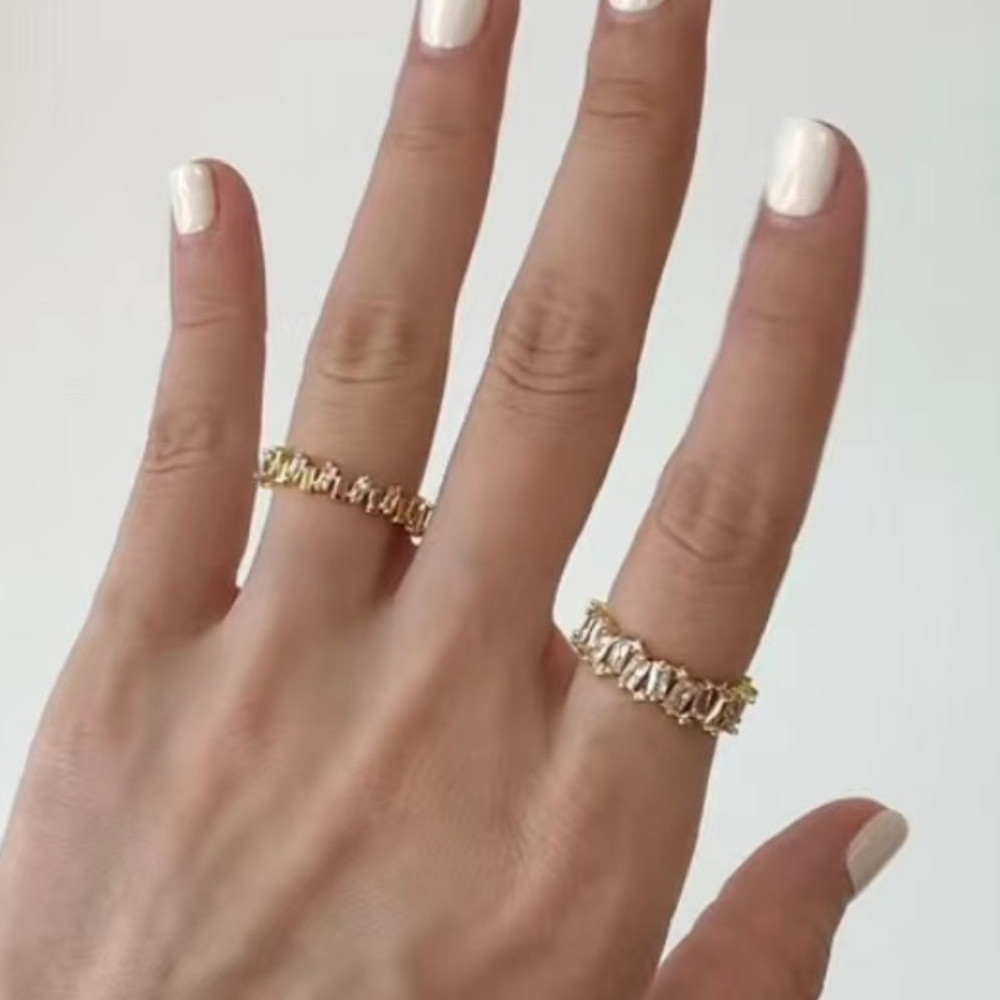 Cold Style Gold-plated Niche Ring