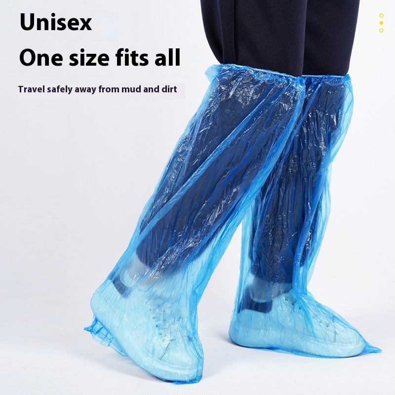 Disposable Waterproof And Anti Slip Transparent Plastic Boot Cover