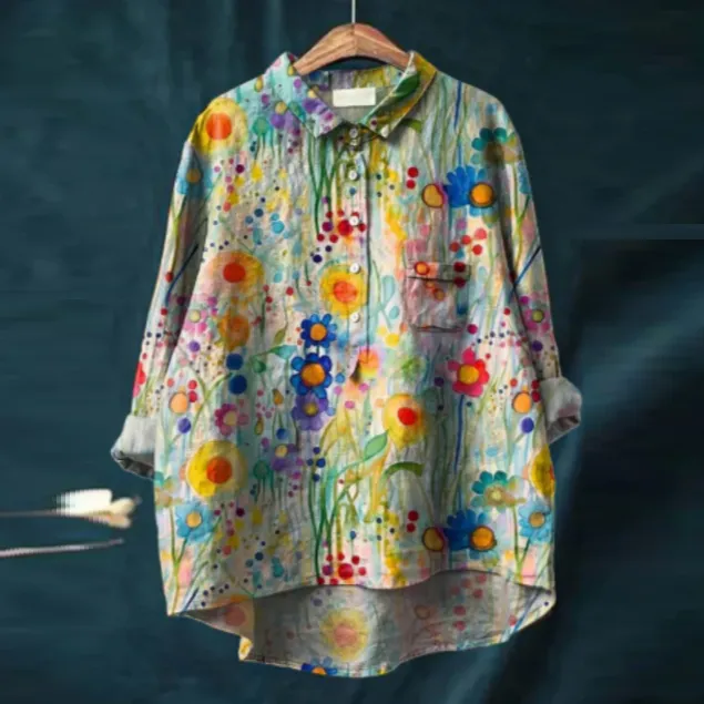 European And American Printed Hawaiian Casual Long sleeved Shirt 2 Style - Shop at LoveMi