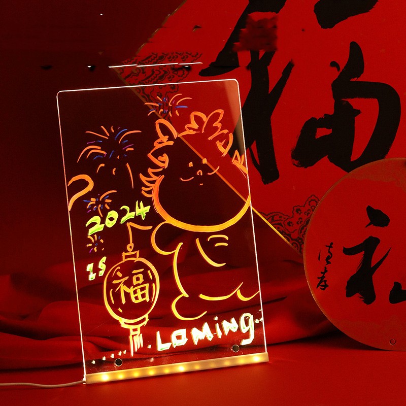 Luminous Billboard With Erasable LED