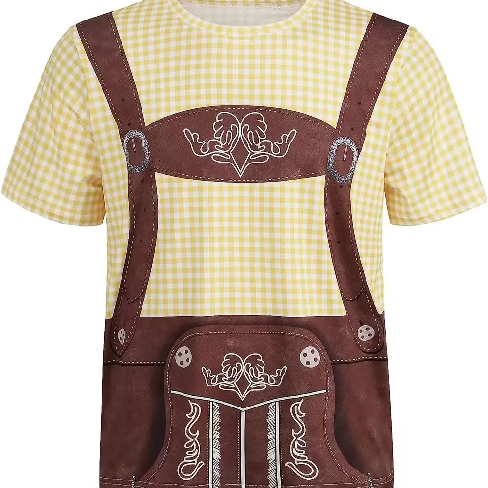 Men's Summer Beer Festival T-shirt Breathable Short
