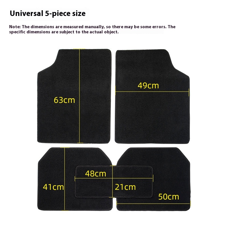 Car Foot Mat Universal Model 5 Pieces