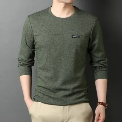 Fashionable Long Sleeved Slim Fit Solid Color Top