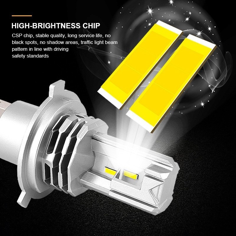 Car Led Headlight Far And Near Light Switching