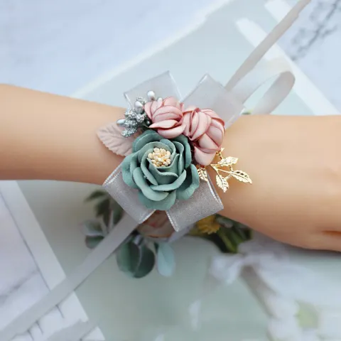 Korean Wedding Simulation Corsage Cloth for Bride's Wrist