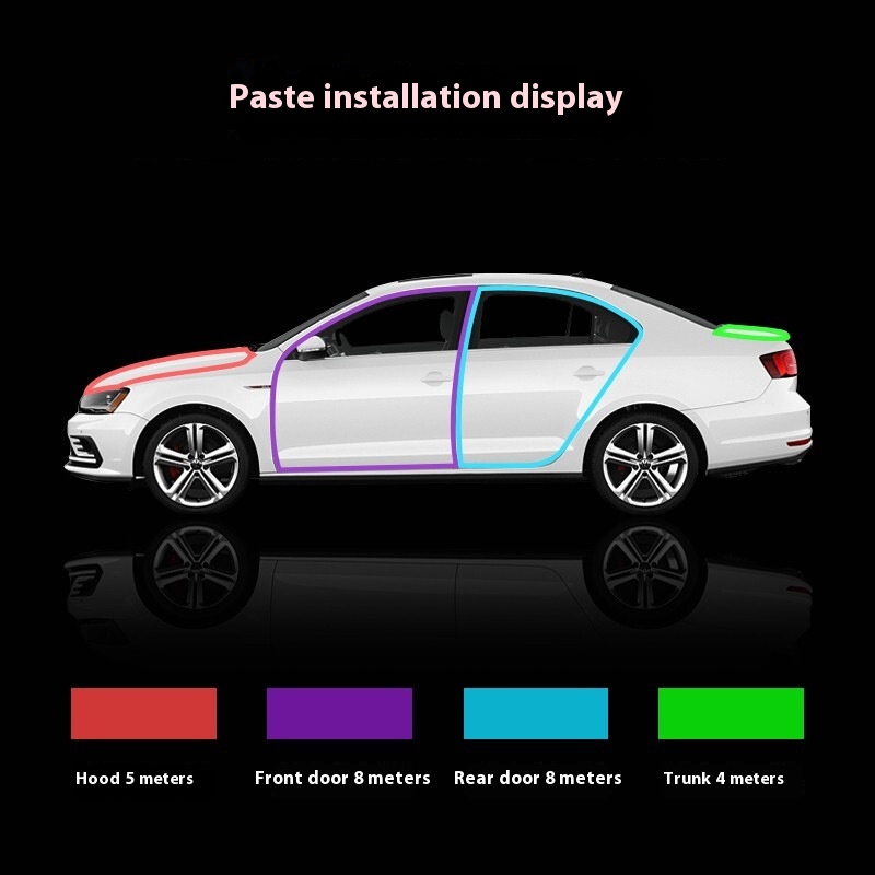 Car Door Six-hole Three-layer Thickened Sealing Strip
