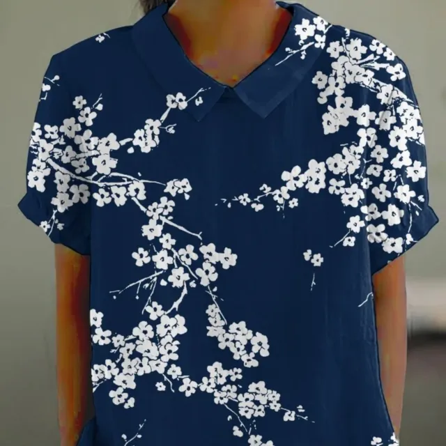 Creative Ocean Retro Floral Cute Short Sleeve 3 Models D758 - Shop at LoveMi