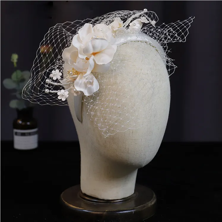 Gradient Satin Petal Mesh Hairband