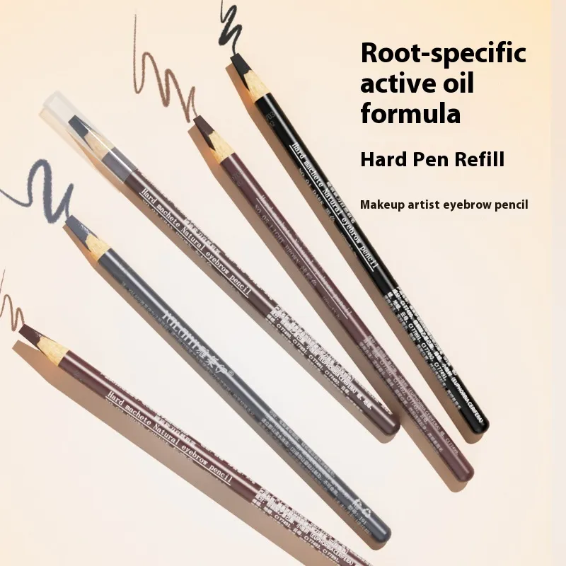 Hard Core Wild Eyebrow Pencil Waterproof And Sweatproof Distinct Look - Set