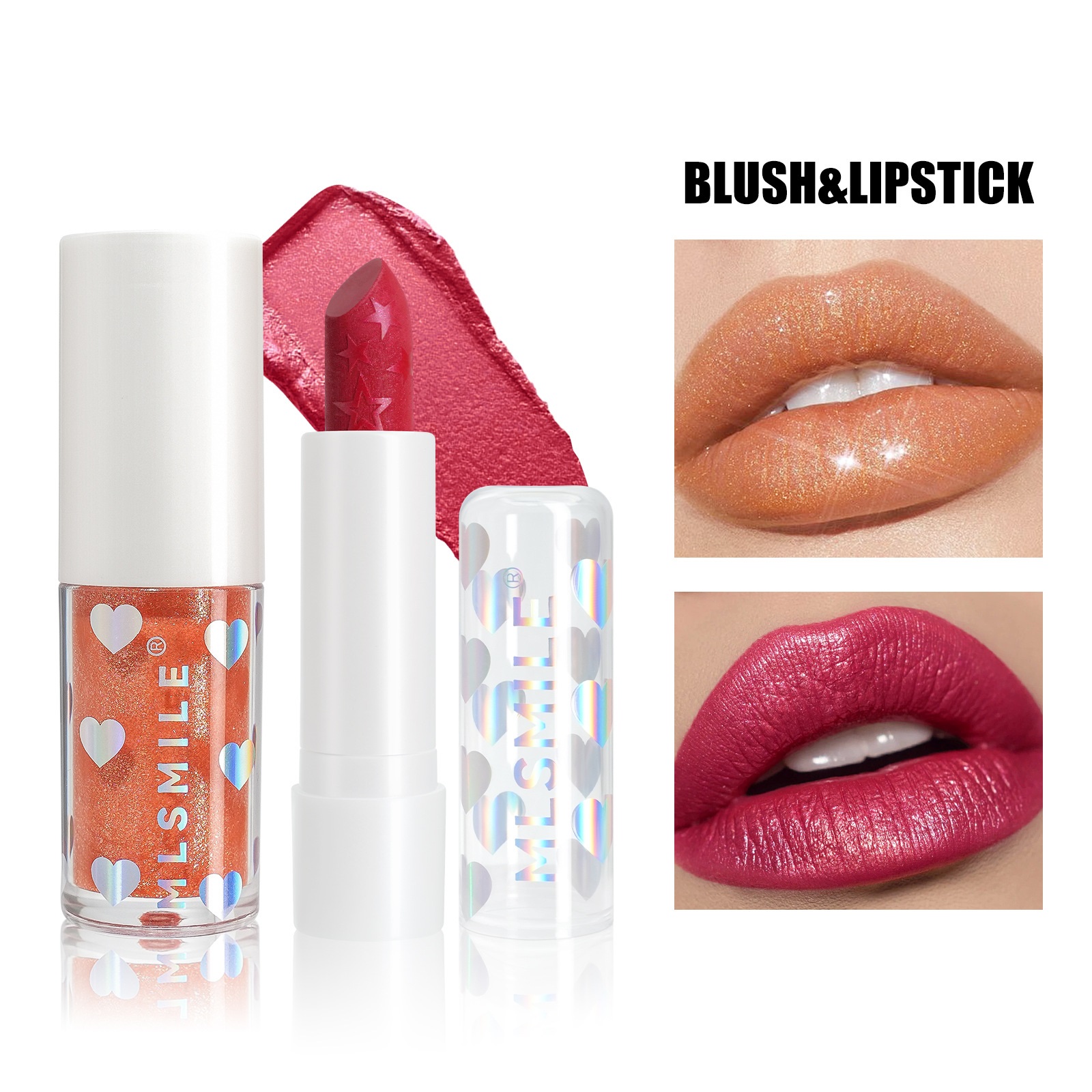 Pearlescent Lipstick Lip Glaze Double Package Suit