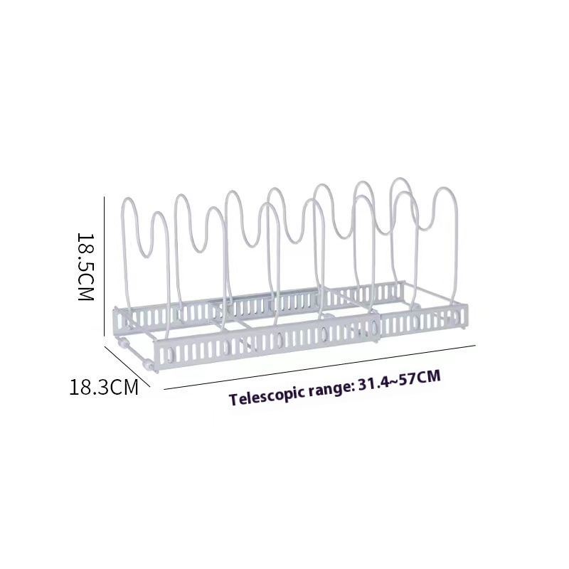 Kitchen Dish Retractable Dish Pot Rack