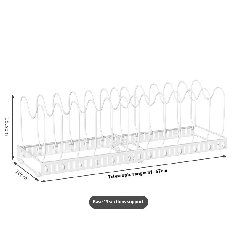 White Retractable 13 Partition