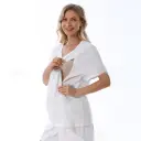 Home Wear Summer Waffle Short Maternity Suit view 2