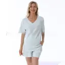 Home Wear Summer Waffle Short Maternity Suit view 5
