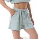 Home Wear Summer Waffle Short Maternity Suit view 3