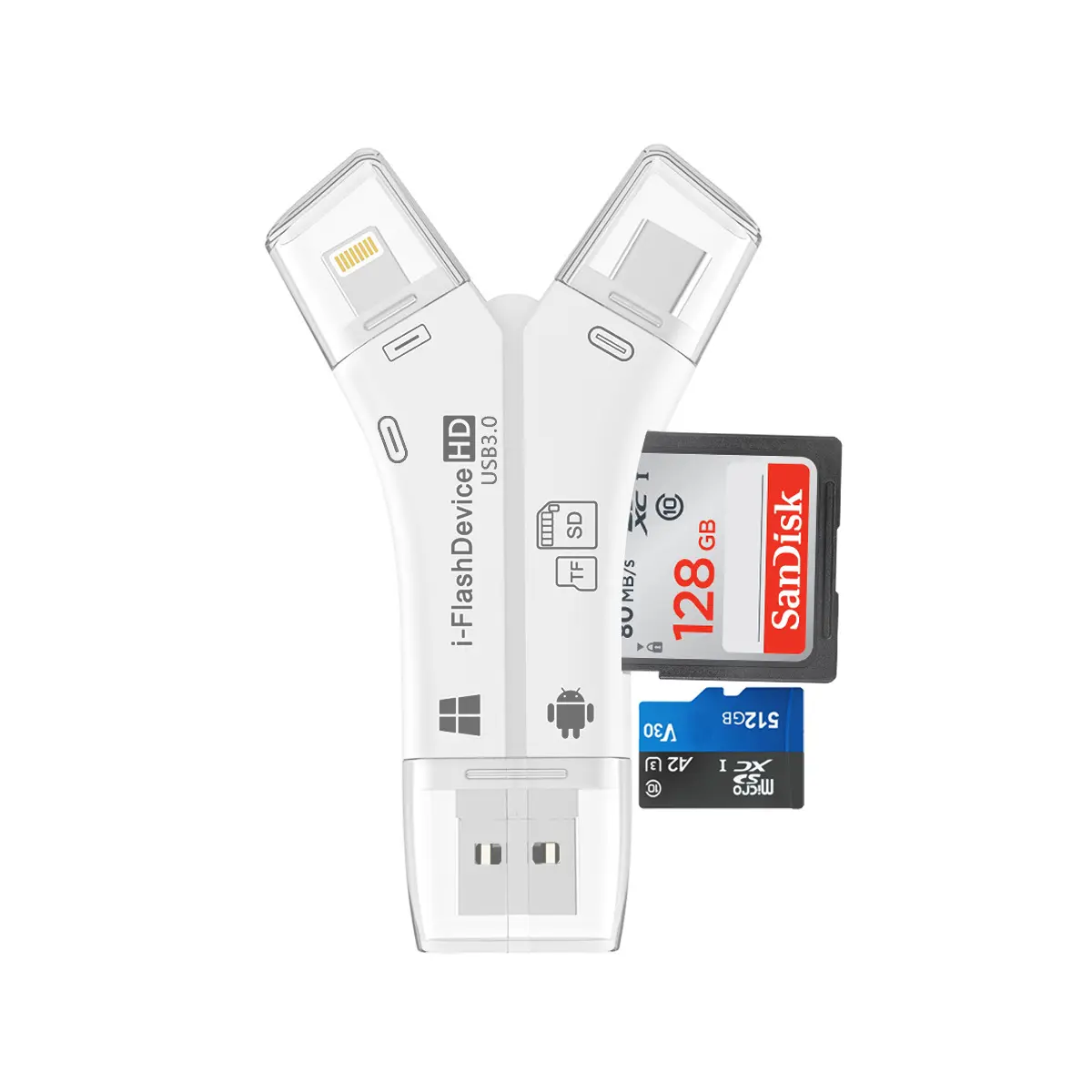 Mobile Phone Card Reader TF SD Multifunctional