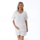 Home Wear Summer Waffle Short Maternity Suit view 10