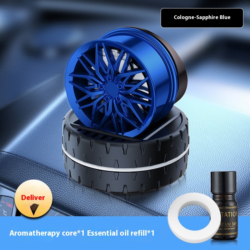Wheel Yi Solar Light Sense Spinning Creative Car Aromatherapy