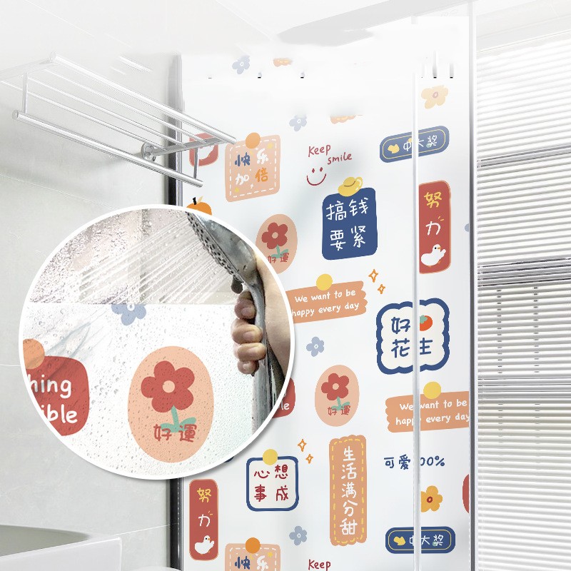 New Year Glass Sticker Window Decoration Anti-exposure