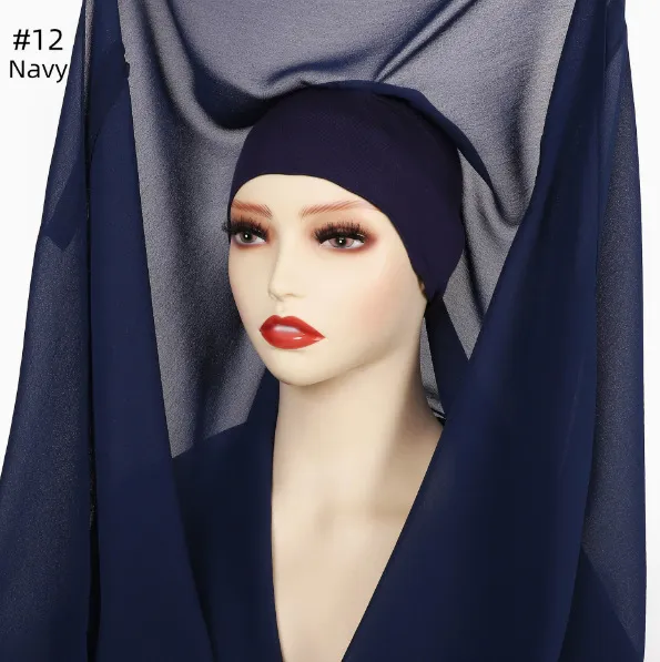 Lazy Chiffon Convenient Headscarf Magnetic Buckle Fixed Color 14 - Shop at LoveMi
