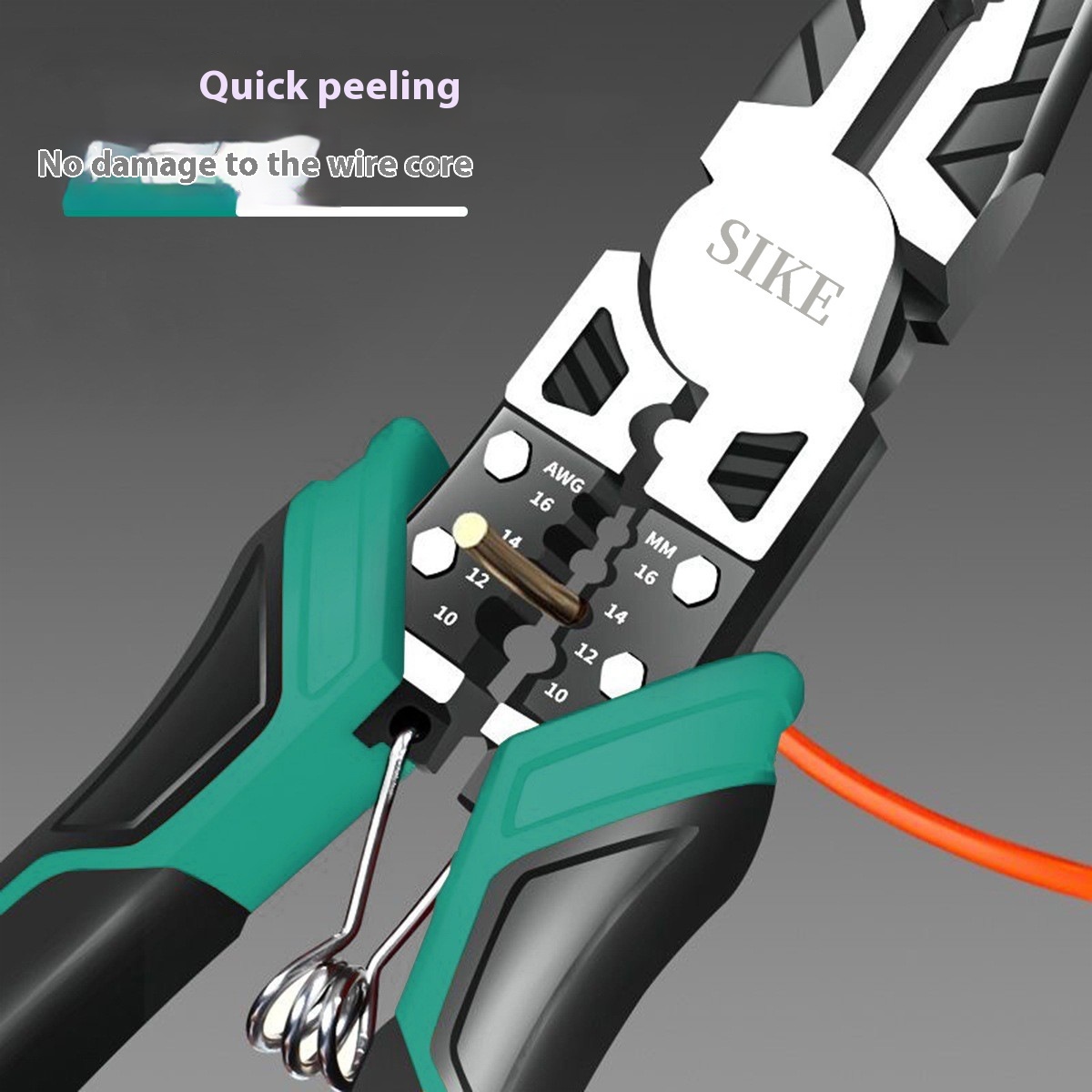 Oblique Wire Stripping Pointed Pliers Industrial Grade Shear Steel Wire