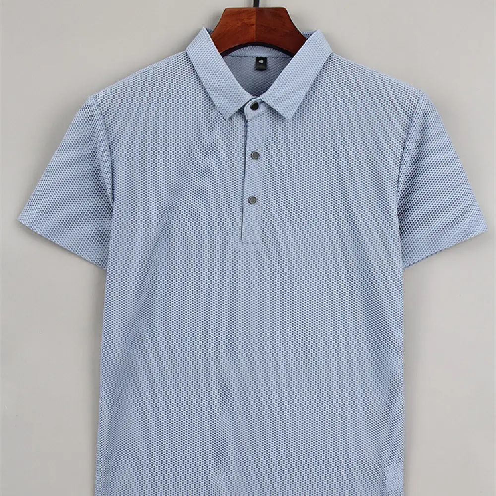Fashion Ice Silk Men's Short-sleeved T-shirt