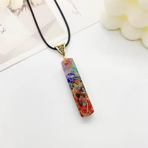 Crystal Point Pendant, natural stone
