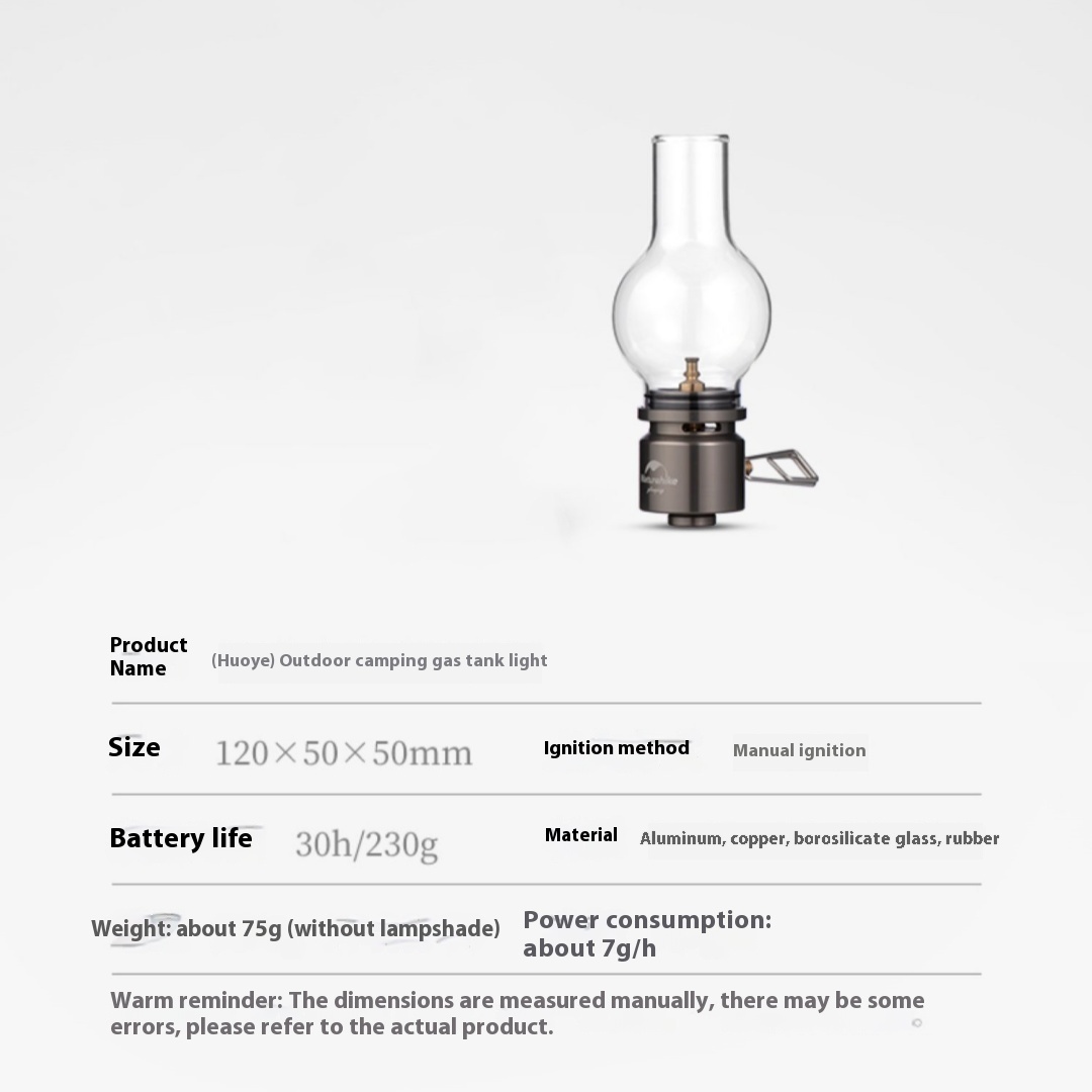 Outdoor Lightweight Portable Gas Cylinder Light