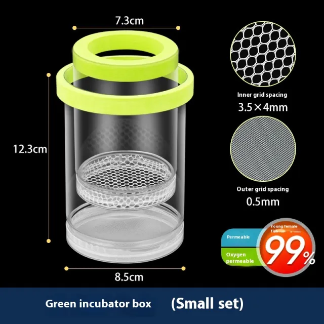 Fish Tank Incubator Breeding Box Acrylic Isolation Box Small Size Green - Shop at LoveMi