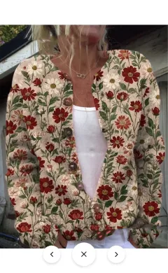 3D Digital Printing Cardigan Knitted Coat Women's Clothing - Imge2659 - View 1