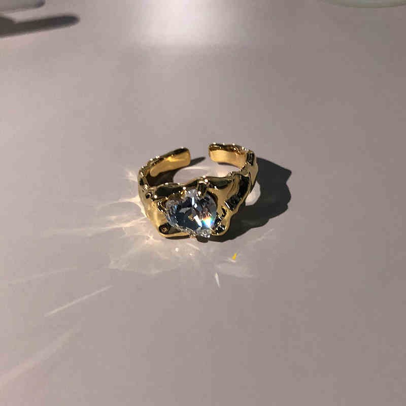 Corrugated Pleated Handsome Metal Ring