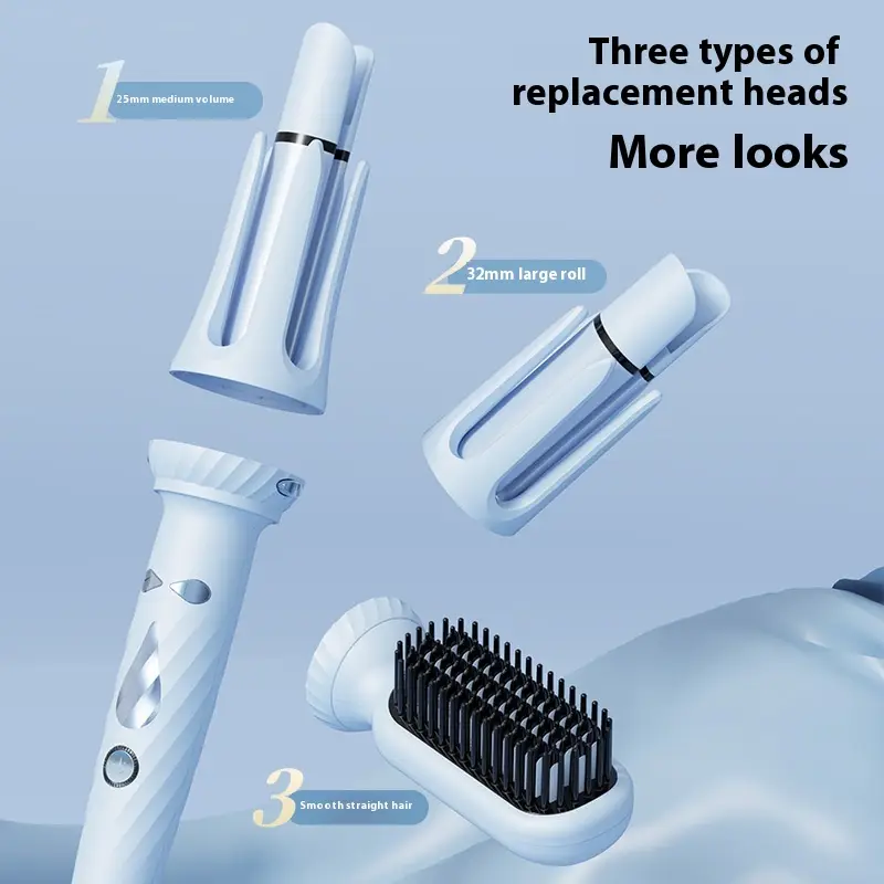 32mm Three-in-one For Curling Or Straightening Automatic Hair Curler