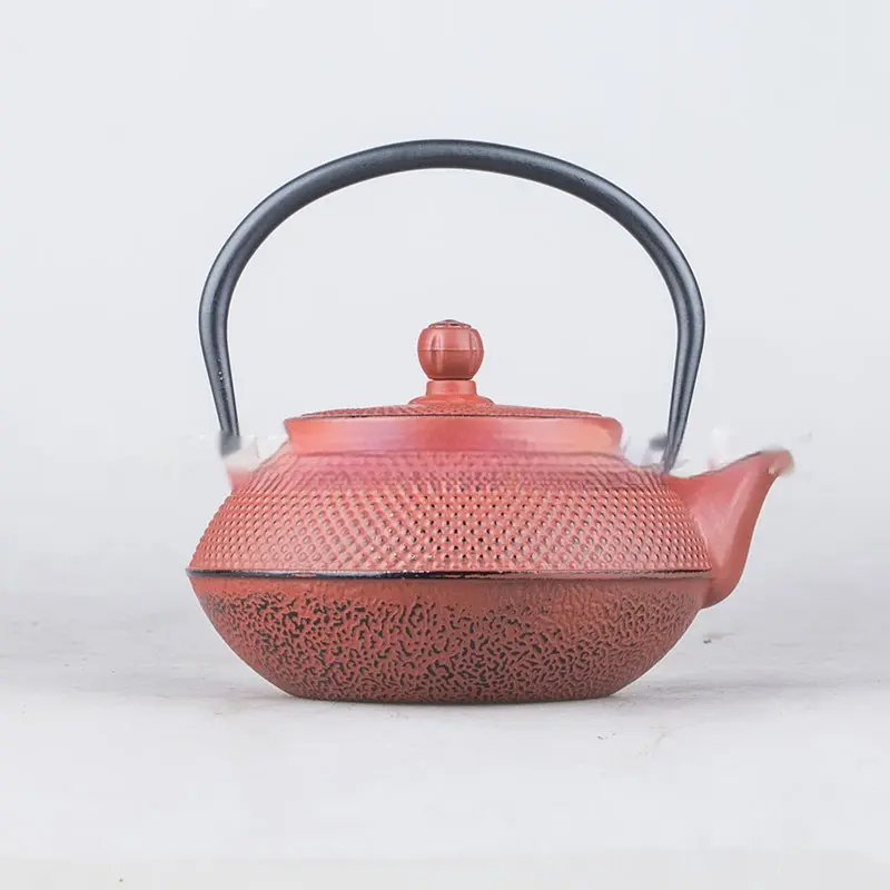 Creative Solid Color Cast Iron Kettle With Handle