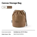 Brown Drawstring Bag