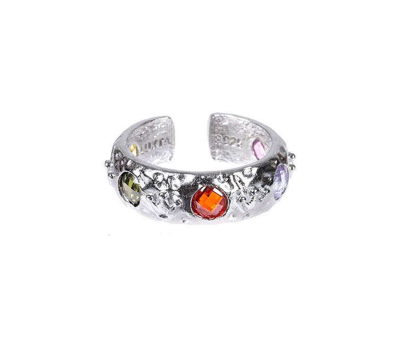 Color Gem Retro Style Ring