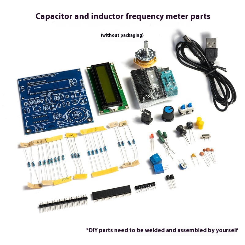 Capacitance Inductometer Frequency Measurement Diy Electronic Kit Circuit Board Welding Practice